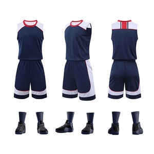 Ensembles de maillots de basket-ball unisexe uniforme de basket-ball vêtements maillots respirants chemises sans manches uniformes de qualité supérieure - Product Image 3