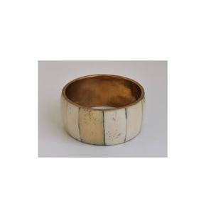 Brazalete de nácar de latón, nuevo diseño hecho a mano, diseño caliente, brazalete de fregona de latón para niñas usadas - Product Image 5