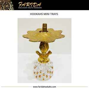 มาใหม่หรูหราอียิปต์ถาดโลหะทองเหลืองทึบแกะสลักด้วยมือเทคนิคการออกแบบที่ไม่ซ้ำกันหลายใบปรับแต่งได้ - Product Image 3