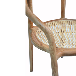 Chaise de café en bois de teck fabriquée en Indonésie - Product Image 5