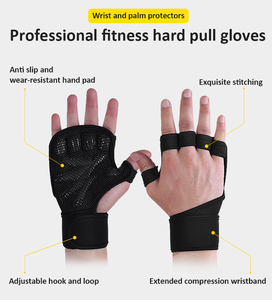 Wholesale Custom Neoprene <b>Fitness</b> Weight Lifting Workout Gym <b>Fitness</b> <b>Gloves</b> - Product Image 3
