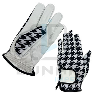 Hounds dent Style Sublimation & Impression Qualité Performance Hommes Main Gauche En Cuir Gants De Sport Cabretta Soft Palm Gants De Golf - Product Image 5