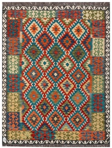 พรม kilim ทำด้วยมือพรมขนสัตว์ทรงเรขาคณิตสีสันสดใสพื้นเรียบสไตล์โบฮีเมียนพรมสำหรับตกแต่งห้องนอนห้องนั่งเล่น1ชิ้น - Product Image 2
