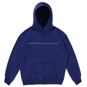 Custom Streetwear Washed Blank Vintage <b>Hoodie</b> Heavyweight <b>Black</b> Acid Wash <b>Hoodie</b> Private Label Oversized <b>Hoodie</b> For Men - Product Image 4