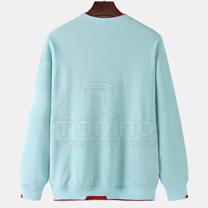 Vente en gros 100% coton Sweatshirts pour hommes Dernières conceptions Basics Sweatshirts d'hiver à motif solide - Product Image 2