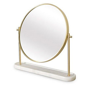 Trending Modern Luxury Aluminum Metal Unique Shape Copper Antique Finish Decorative <b>Table</b> <b>Top</b> <b>Mirror</b> Nice Selling - Product Image 6