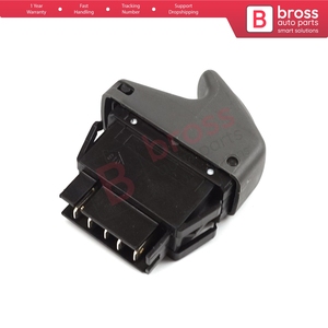 Interruttore singolo alzacristalli BDP854 a 5 pin colore grigio per Kangoo Scenic Megane Logan MK1 <span class=keywords><strong>Clio</strong></span> Scenic MK2 7700838099 - Product Image 4