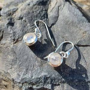 Boucles d'oreilles pendantes vintage en argent sterling et onyx noir, sertissage à bélière, certifiées IGI, cadeau de fête, prix de gros - Product Image 1