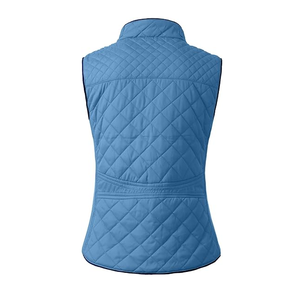 Chaqueta acolchada de talla grande para mujer de Color sólido Cremallera Diseño personalizado Sin mangas Servicio OEM Chaqueta acolchada para mujer de BD - Product Image 2