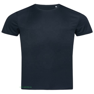 Camiseta de manga corta con cuello redondo informal para hombre, 100% de algodón, transpirable, de Color sólido, camiseta en blanco, talla media estándar de la UE de talla grande - Product Image 3
