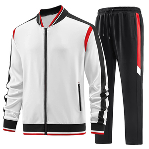 Sweat à capuche personnalisé pour homme, fermeture éclair intégrale, en poly, veste pour homme, fermeture éclair, style rayé, cordon de serrage, survêtement personnalisé - Product Image 4