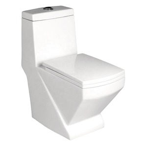 Qualité d'exportation Bonne vente Articles sanitaires-Lavage en céramique Cally Une pièce Placard à eau Toilette WC Commode Ensemble complet de l'Inde - Product Image 5