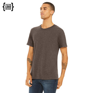 Camiseta lisa de mezcla ligera para hombre 100% algodón Camiseta de manga corta de alta calidad - Product Image 1