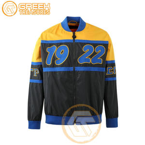 Veste universitaire personnalisée Sigma Gamma Rho brodée en satin vêtements grecs respirants de haute qualité vestes pour femmes - Product Image 3