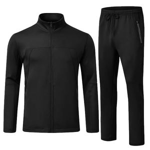 Men's Winter Fleece <b>Hoodie</b> Jogger Set Zipper Tracksuit With DTF DTG Screen and Digital Printing Sublimation in Solid Color - Product Image 5