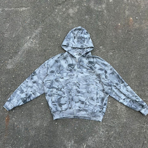 2025 nouveauté personnalisé hommes sweats à capuche fermeture éclair à capuche poids lourd Sublimation fermeture éclair à capuche haute qualité cravate teint pour hommes - Product Image 3