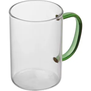 Mug en verre EDDA personnalisé avec poignée, articles promotionnels personnalisables - Product Image 2