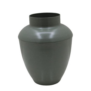 Vase à fleurs rond en fer couleur noir mat, Vase à fleurs en métal pour décoration de Table et de mariage - Product Image 5