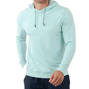 Sweat à capuche OEM personnalisé 100 % coton molletonné respirant à séchage rapide pour homme, coupe régulière, léger, pull décontracté d'hiver, basiques privés - Product Image 5