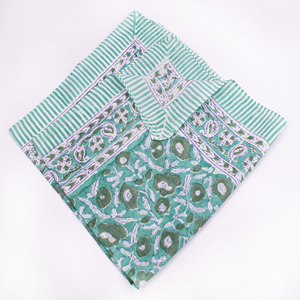 Bandana en coton léger, écologique, imprimé floral, doux pour la peau, élégant, tendance, respirant, à nouer - Product Image 2