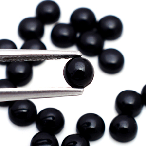 Cabujones redondos de ónix negro Natural, cabujones redondos de 3mm-40mm, piedra suelta para fabricación de joyas - Product Image 2