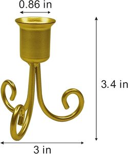 Bougeoir en métal au design ajouré pour les décorations de Noël d'hôtel contemporain Bougeoirs en verre en gros Bougeoirs - Product Image 4