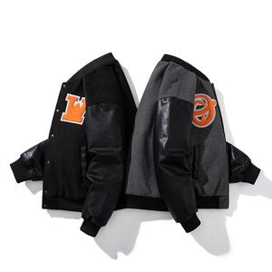 เสื้อแจ็กเก็ตเบสบอลย้อนยุคฮิปฮอปสตรีทเสื้อแจ็กเก็ตแต่งกระดุมสำหรับทั้งผู้ชายและผู้หญิง #835 - Product Image 6