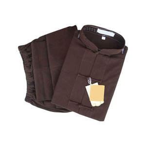 Traje de Artes Marciales Premium, Color Café Personalizado, Traje Tradicional Chino Tang, Uniformes de Kung Fu para Artistas Marciales - Product Image 3