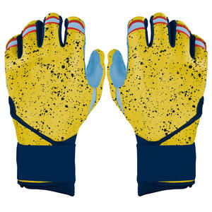 Gants de frappe de baseball professionnels avec logo personnalisé Gants de frappeur de baseball en cuir véritable de haute qualité et de qualité supérieure - Product Image 3