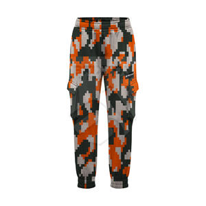 <b>Men's</b> <b>Lightweight</b> Streetwear Style <b>Cargo</b> Pants Custom Printed Allover Graphic Print Multi-Pocket <b>Trousers</b> Elastic Waist OEM - Product Image 1