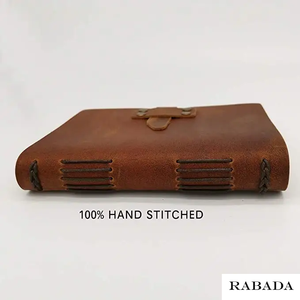 Hot Selling Leather Note Book Cover Retro Notebooks Writing <b>Pads</b> Cover Real Leather Portable Notebook - Product Image 4