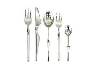 Juego de cubiertos de acero inoxidable de suministro de fábrica informal, cubiertos a granel, juego de cubiertos de boda para restaurante, acabado plateado PARA CENA - Product Image 4