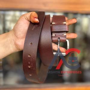 Nuevo elegante e informal hecho a mano de cuero genuino Real cinturón clásico para hombres personalizado grano completo desgastado cinturón de cuero Real para hombres - Product Image 1