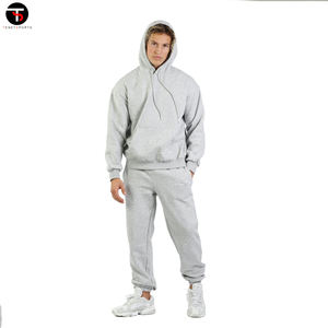 Chándal de algodón 100% de diseño personalizado de alta calidad para hombre, estilo deportivo blanco, talla grande, precio al por mayor - Product Image 3