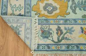 Grand tapis Oushak fait main, taille personnalisée, laine naturelle douce, très durable, tapis traditionnel pour le sol de la maison - Product Image 5