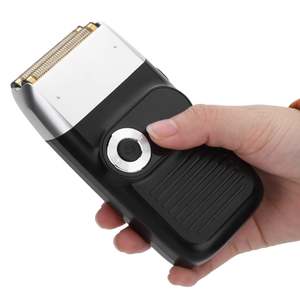 Raseur électrique sans fil rechargeable avec écran LED pour hommes, tondeuse à barbe, alimenté par USB, étanche IPX7, triple lame, lavable - Product Image 1