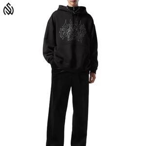 Venta caliente Nueva llegada Sudaderas con capucha de diamantes de imitación para hombres Estilo único Transpirable Ligero Hombres Sudaderas con capucha de diamantes de imitación - Product Image 5