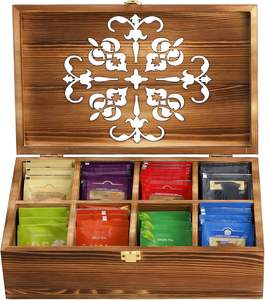 Wooden Eco-Friendly Foldable <b>Spice</b> <b>Storage</b> Box Modern Decorative Organizer for Kitchen Countertop Office - Product Image 4