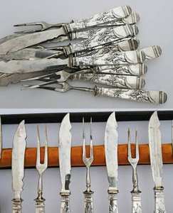 Ensemble d'argenterie de restaurant d'hôtel en acier inoxydable avec finition en marbre et argent, parfait pour un repas élégant et un service de fromage - Product Image 3