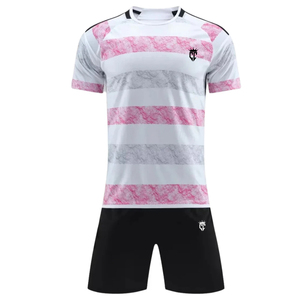 Conception de sublimation imprimée personnalisée uniforme de football unisexe respirant vente en gros ensemble de maillots de football de l'équipe de jeunes - Product Image 2