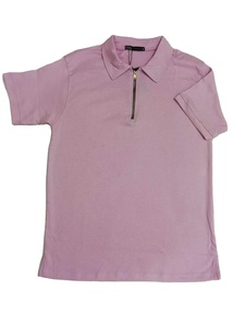 Camisetas de Algodón 100% de Punto, de Manga Corta, Casuales y Elegantes, Antiarrugas, Transpirables y de Secado Rápido para Hombre y Mujer, Venta al por Mayor de Fábrica - Product Image 4