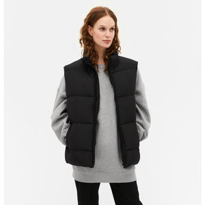 <b>Women's</b> <b>Gilet</b> Lightweight Ladies Vest Winter Warm Padded Casual Waistcoat Puffer Vests <b>Womens</b> Winter Windproof Jacket Bubble - Product Image 3