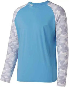 Jersey de pesca de manga larga para hombre de moda 2025 transpirable 100% poliéster secado rápido DTF sublimación impermeable ropa de verano - Product Image 1