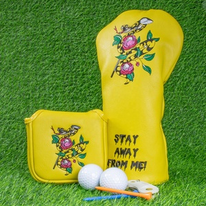 ปลอกหุ้มหัวไม้กอล์ฟอเนกประสงค์สำหรับบุรุษไฮบริดคลับยืดคอนุ่มด้านในและหนัง PU พื้นผิวด้านนอกสำหรับจับ - Product Image 2