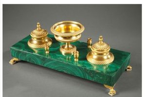 Tasse à thé en malachite de luxe élégante exclusive Sculpture en métal en laiton de qualité supérieure pour décoration murale Accessoires pour la maison écologiques - Product Image 6