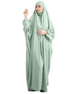 Top qualité filles Abaya Hijab respirant à manches longues arabe Qatar Style décontracté prière Abaya Hijab - Product Image 4