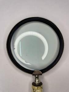 Lupa de latón antigua Vintage 10X lupa de madera hecha a mano producto artesanal de Metal Premium - Product Image 3