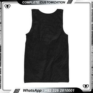 Logo personnalisé coton entraînement Fitness Top léger doux Gym blanc uni vierge course débardeurs - Product Image 3