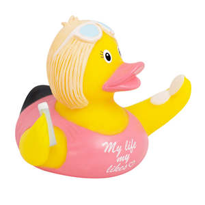 Pato de Goma para Niñas y Bebés, Ecológico, de PVC, con Sonido, para Baño, con Logotipo Personalizado - Product Image 6