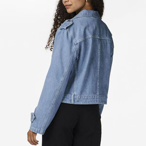 แจ็กเก็ตยีนส์แขนยาวสำหรับผู้หญิงแจ็กเก็ตยีนส์แขนยาวงานตามสั่งดีไซน์ใหม่สำหรับ2025 - Product Image 2